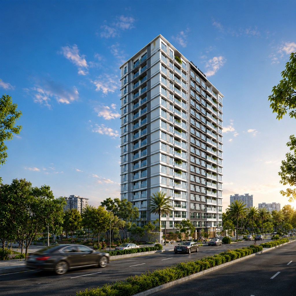 Fame Garden 2 BHK elevation — luxury flats Andheri West near DN Nagar
