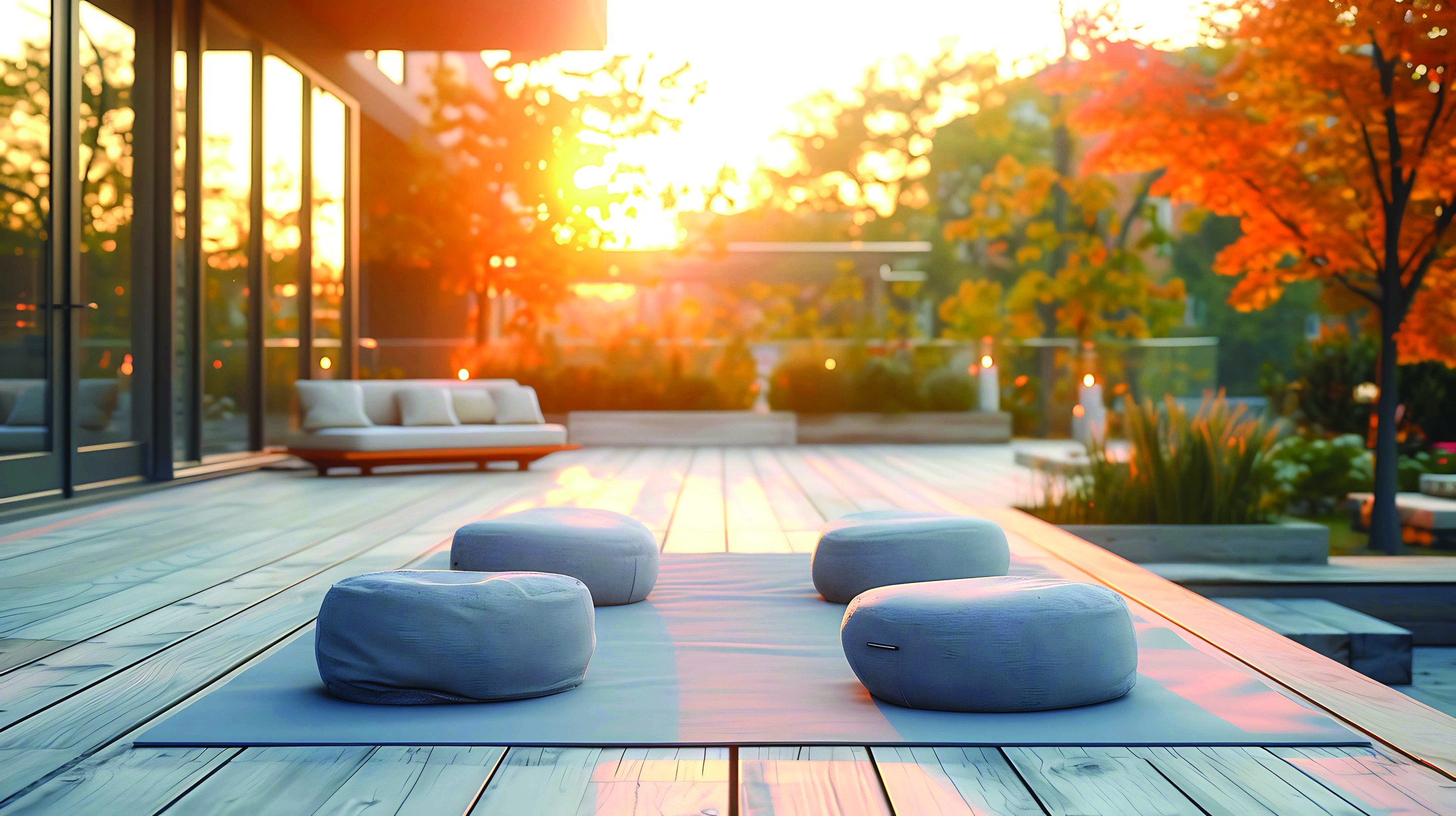 Open-to-sky meditation zone